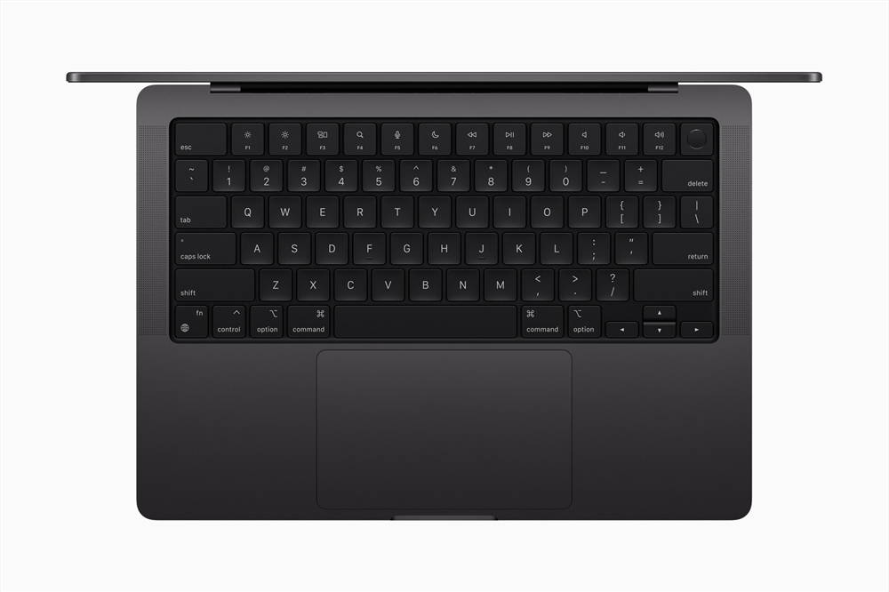 Apple-MacBook-Pro-keyboard，，苹果，电脑，M3芯片，深空灰，键盘